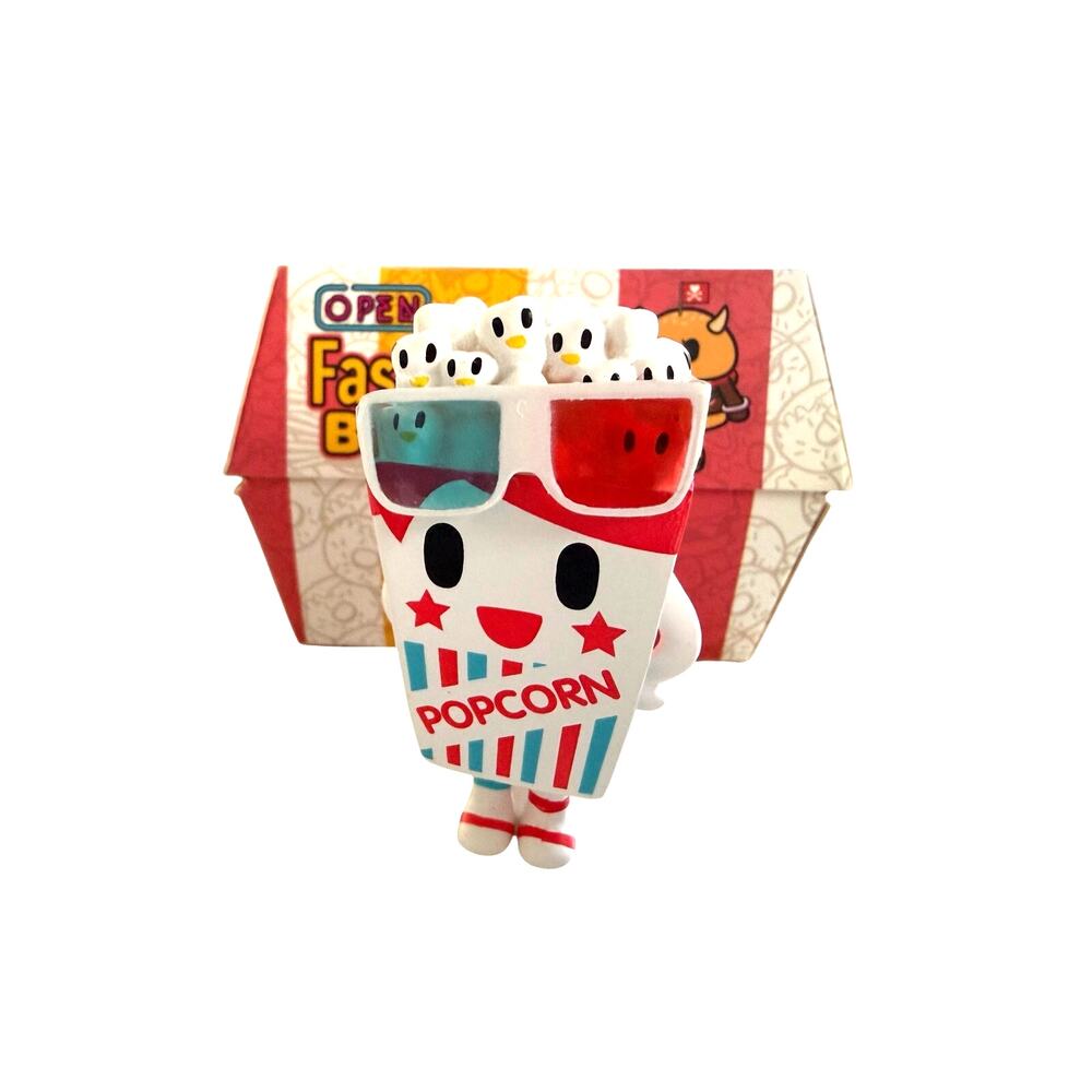 tokidoki Fast Food Besties Popcorn Guy Chaser Secret Rare Figure w/ Box